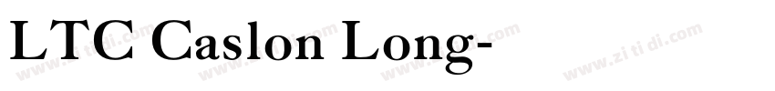 LTC Caslon Long字体转换
